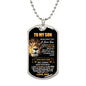 LION DOG TAG NECKLACE | TO MY SON | GIFT FOR SON