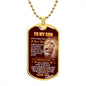 LION DOG TAG NECKLACE | TO MY SON | GIFT FOR SON