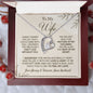 TO MY WIFE NECKLACE, ANNIVERSARY GIFT FOR WIFE, WIFE BIRTHDAY GIFT,GIFT FOR WIFE, WIFE NECKLACE, MOTHER DAY GIFT, VALENTINE'S GIFT, FOREVER LOVE NECKLACE