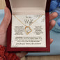 TO MY WIFE NECKLACE, ANNIVERSARY GIFT FOR WIFE, WIFE BIRTHDAY GIFT,GIFT FOR WIFE, WIFE NECKLACE, MOTHER DAY GIFT, VALENTINE'S GIFT, FOREVER LOVE NECKLACE
