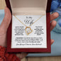 TO MY WIFE NECKLACE, ANNIVERSARY GIFT FOR WIFE, WIFE BIRTHDAY GIFT,GIFT FOR WIFE, WIFE NECKLACE, MOTHER DAY GIFT, VALENTINE'S GIFT, FOREVER LOVE NECKLACE