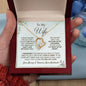 TO MY WIFE NECKLACE, ANNIVERSARY GIFT FOR WIFE, WIFE BIRTHDAY GIFT,GIFT FOR WIFE, WIFE NECKLACE, MOTHER DAY GIFT, VALENTINE'S GIFT, FOREVER LOVE NECKLACE