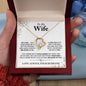 Forever Love Necklace To My Wife Necklace, Anniversary Gift For Wife Birthday Gift, Wife Gifts For Her, Wife Jewelry, Wife Sentimental Gift, Wife Christmas Gift, Wife Valentine Gift, Wife Poem Card