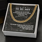 MY SON | BELIEVE IN YOURSELF | CUBAN LINK CHAIN
