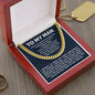 TO MY MAN CUBAN CHAIN NECKLACE, PROMISE NECKLACE FOR HIM, CHRISTMAS GIFT FOR MAN, BOYFRIEND GIFT, ROMANTIC BIRTHDAY GIFT FOR HUSBAND, ROMANTIC GIFT FOR BOYFRIEND,