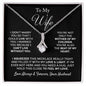 TO MY WIFE NECKLACE, ANNIVERSARY GIFT FOR WIFE, WIFE BIRTHDAY GIFT, GIFT FOR WIFE, WIFE NECKLACE, MOTHER DAY GIFT, VALENTINE'S GIFT, ALLURING BEAUTY NECKLACE