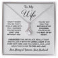 TO MY WIFE NECKLACE, ANNIVERSARY GIFT FOR WIFE, WIFE BIRTHDAY GIFT, GIFT FOR WIFE, WIFE NECKLACE, MOTHER DAY GIFT, VALENTINE'S GIFT, ALLURING BEAUTY NECKLACE