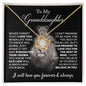 TO MY GRANDDAUGHTER LOVENOT NECKLACE, GRANDDAUGHTER GIFT FROM GRANDMA, GRANDDAUGHTER GIFT FROM GRANDPA, GRANDAUGHTER BIRTHDAY GIFT, GRANDDAUGHTER GRADUATION GIFT, GRANDDAUGHTER CHRISTMAS GIFT