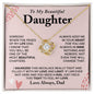 Gift for Daughter from Dad, To My Daughter Necklace, Daughter Gift from Dad, Daughter Birthday Gift, Daughter Graduation Gift, Daughter Christmas Gift