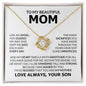 To My Beautiful Mom I'm So Blessed Necklace, Mom Gift, Mom Necklace, Mom Birthday Gift from Daughter, Mom Gift from Son, Mother's Day Gifts