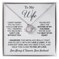 TO MY WIFE NECKLACE, ANNIVERSARY GIFT FOR WIFE, WIFE BIRTHDAY GIFT, GIFT FOR WIFE, WIFE NECKLACE, MOTHER DAY GIFT, VALENTINE'S GIFT, LOVE KNOT NECKLACE