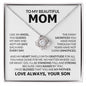 To My Beautiful Mom I'm So Blessed Necklace, Mom Gift, Mom Necklace, Mom Birthday Gift from Daughter, Mom Gift from Son, Mother's Day Gifts