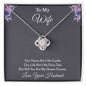TO MY WIFE NECKLACE, ANNIVERSARY GIFT FOR WIFE, WIFE BIRTHDAY GIFT, GIFT FOR WIFE, WIFE NECKLACE, MOTHER'S DAY GIFT FOR WIFE, VALENTINE'S DAY GIFT FOR WIFE