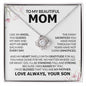 To My Beautiful Mom I'm So Blessed Necklace, Mom Gift, Mom Necklace, Mom Birthday Gift from Daughter, Mom Gift from Son, Mother's Day Gifts