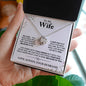 Love Knot To My Wife Necklace, Anniversary Gift For Wife, Birthday Gift For Wife, Wife Gifts For Her, Wife Jewelry, Wife Sentimental Gift, Wife Christmas Gift, Wife Valentine Gift, Wife Poem Card