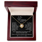 TO THE WOMAN I LOVE LOVEKNOT NECKLACE, VALENTINE GIFT FOR WIFE