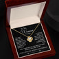 TO THE WOMAN I LOVE LOVEKNOT NECKLACE, VALENTINE GIFT FOR WIFE