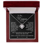 TO THE WOMAN I LOVE LOVEKNOT NECKLACE, VALENTINE GIFT FOR WIFE