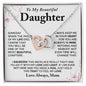 Gift for Daughter from Dad, To My Daughter Necklace, Daughter Gift from Dad, Daughter Birthday Gift, Daughter Graduation Gift, Daughter Christmas Gift