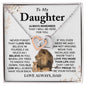 My Daughter, Gift From Dad, Daughter Gift, Daughter Necklace, InterLocking Hearts, Sentimental Gift, Daughter Birthday Gift, Daughter Valentine Gift, Daughter Christmas Gift