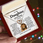 My Daughter, Gift From Dad, Daughter Gift, Daughter Necklace, InterLocking Hearts, Sentimental Gift, Daughter Birthday Gift, Daughter Valentine Gift, Daughter Christmas Gift