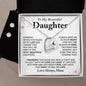Gift for Daughter from Dad, To My Daughter Necklace, Daughter Gift from Dad, Daughter Birthday Gift, Daughter Graduation Gift, Daughter Christmas Gift
