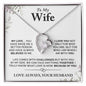 Forever Love Necklace To My Wife Necklace, Anniversary Gift For Wife Birthday Gift, Wife Gifts For Her, Wife Jewelry, Wife Sentimental Gift, Wife Christmas Gift, Wife Valentine Gift, Wife Poem Card