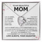 To My Beautiful Mom I'm So Blessed Necklace, Mom Gift, Mom Necklace, Mom Birthday Gift from Daughter, Mom Gift from Son, Mother's Day Gifts, Forever Love Necklace