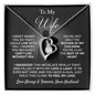 TO MY WIFE NECKLACE, ANNIVERSARY GIFT FOR WIFE, WIFE BIRTHDAY GIFT, GIFT FOR WIFE, WIFE NECKLACE, MOTHER DAY GIFT, VALENTINE'S GIFT, FOREVER LOVE NECKLACE