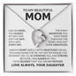To My Beautiful Mom I'm So Blessed Necklace, Mom Gift, Mom Necklace, Mom Birthday Gift from Daughter, Mom Gift from Son, Mother's Day Gifts, Forever Love Necklace