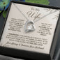 TO MY WIFE NECKLACE, ANNIVERSARY GIFT FOR WIFE, WIFE BIRTHDAY GIFT,GIFT FOR WIFE, WIFE NECKLACE, MOTHER DAY GIFT, VALENTINE'S GIFT, FOREVER LOVE NECKLACE