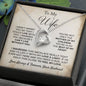 TO MY WIFE NECKLACE, ANNIVERSARY, GIFT FOR WIFE, WIFE BIRTHDAY GIFT, GIFT FOR WIFE, WIFE NECKLACE, MOTHER DAY GIFT, VALENTINE'S DAY GIFT, FOREVER LOVE NECKLACE