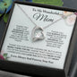 To My Mom Heart Necklace, Mother's Day Gift From Daughter, Mother's Day Gift From Son, Mom Gift From Son, Mom Necklace, Birthday Gift, Mother's Day Necklace, Mom Christmas Gift