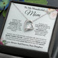 To My Mom Heart Necklace, Mother's Day Gift From Daughter, Mother's Day Gift From Son, Mom Gift From Son, Mom Necklace, Birthday Gift, Mother's Day Necklace, Mom Christmas Gift