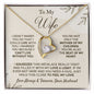 TO MY WIFE NECKLACE, ANNIVERSARY GIFT FOR WIFE, WIFE BIRTHDAY GIFT,GIFT FOR WIFE, WIFE NECKLACE, MOTHER DAY GIFT, VALENTINE'S GIFT, FOREVER LOVE NECKLACE