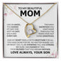To My Beautiful Mom I'm So Blessed Necklace, Mom Gift, Mom Necklace, Mom Birthday Gift from Daughter, Mom Gift from Son, Mother's Day Gifts, Forever Love Necklace