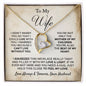 TO MY WIFE NECKLACE, ANNIVERSARY, GIFT FOR WIFE, WIFE BIRTHDAY GIFT, GIFT FOR WIFE, WIFE NECKLACE, MOTHER DAY GIFT, VALENTINE'S DAY GIFT, FOREVER LOVE NECKLACE