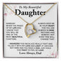 Gift for Daughter from Dad, To My Daughter Necklace, Daughter Gift from Dad, Daughter Birthday Gift, Daughter Graduation Gift, Daughter Christmas Gift