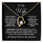TO MY WIFE NECKLACE, ANNIVERSARY GIFT FOR MY WIFE, WIFE BIRTHDAY GIFT, GIFT FOR WIFE, WIFE NECKLACE, MOTHER DAY GIFT,VALENTINE'S DAY GIFT,FOREVER LOVE NECKLACE