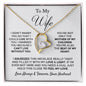 TO MY WIFE NECKLACE, ANNIVERSARY GIFT FOR WIFE, WIFE BIRTHDAY GIFT,GIFT FOR WIFE, WIFE NECKLACE, MOTHER DAY GIFT, VALENTINE'S GIFT, FOREVER LOVE NECKLACE