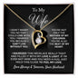 TO MY WIFE NECKLACE, ANNIVERSARY GIFT FOR WIFE, WIFE BIRTHDAY GIFT, GIFT FOR WIFE, WIFE NECKLACE, MOTHER DAY GIFT, VALENTINE'S GIFT, FOREVER LOVE NECKLACE