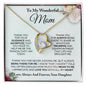 To My Mom Heart Necklace, Mother's Day Gift From Daughter, Mother's Day Gift From Son, Mom Gift From Son, Mom Necklace, Birthday Gift, Mother's Day Necklace, Mom Christmas Gift