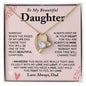 Gift for Daughter from Dad, To My Daughter Necklace, Daughter Gift from Dad, Daughter Birthday Gift, Daughter Graduation Gift, Daughter Christmas Gift