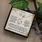 TO MY WIFE NECKLACE, ANNIVERSARY, GIFT FOR WIFE, WIFE BIRTHDAY GIFT, GIFT FOR WIFE, WIFE NECKLACE, MOTHER DAY GIFT, VALENTINE'S DAY GIFT, FOREVER LOVE NECKLACE