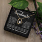 To My Soulmate Necklace, Forever Love Necklace, Valentine Gift For Her, Gift For Soulmate, Gift For Wife Girlfriend, Gift for Wife, Birthday Gift for Wife, Birthday Gift for Girlfriend