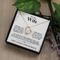 Forever Love Necklace To My Wife Necklace, Anniversary Gift For Wife Birthday Gift, Wife Gifts For Her, Wife Jewelry, Wife Sentimental Gift, Wife Christmas Gift, Wife Valentine Gift, Wife Poem Card