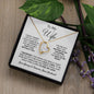 TO MY WIFE NECKLACE, ANNIVERSARY GIFT FOR WIFE, WIFE BIRTHDAY GIFT,GIFT FOR WIFE, WIFE NECKLACE, MOTHER DAY GIFT, VALENTINE'S GIFT, FOREVER LOVE NECKLACE