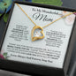 To My Mom Heart Necklace, Mother's Day Gift From Daughter, Mother's Day Gift From Son, Mom Gift From Son, Mom Necklace, Birthday Gift, Mother's Day Necklace, Mom Christmas Gift