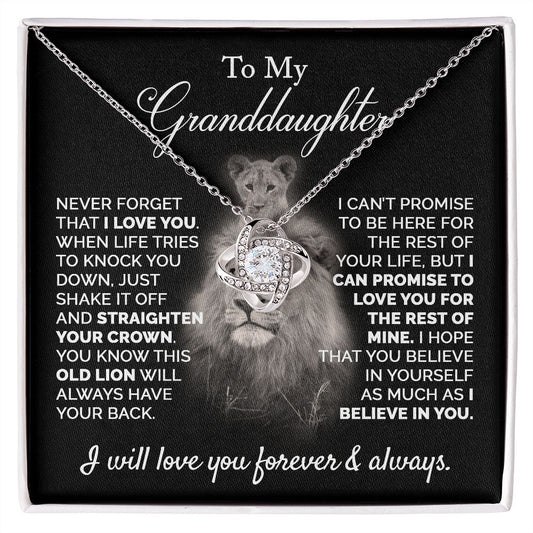 TO MY GRANDDAUGHTER LOVENOT NECKLACE, GRANDDAUGHTER GIFT FROM GRANDMA, GRANDDAUGHTER GIFT FROM GRANDPA, GRANDAUGHTER BIRTHDAY GIFT, GRANDDAUGHTER GRADUATION GIFT, GRANDDAUGHTER CHRISTMAS GIFT