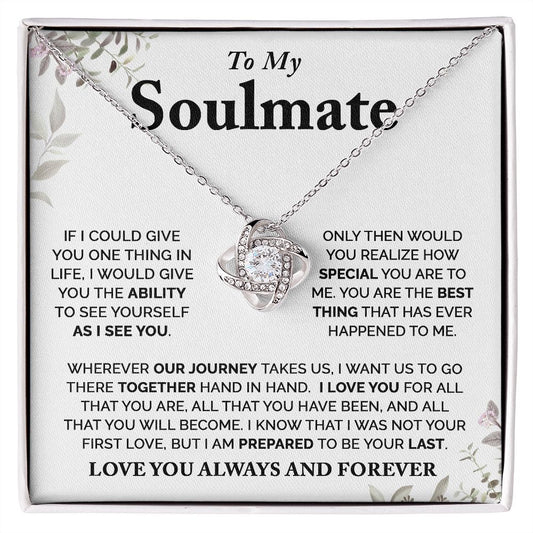 Love Knot Necklace To My Wife, Anniversary Gift For Wife, Birthday Gift For Wife